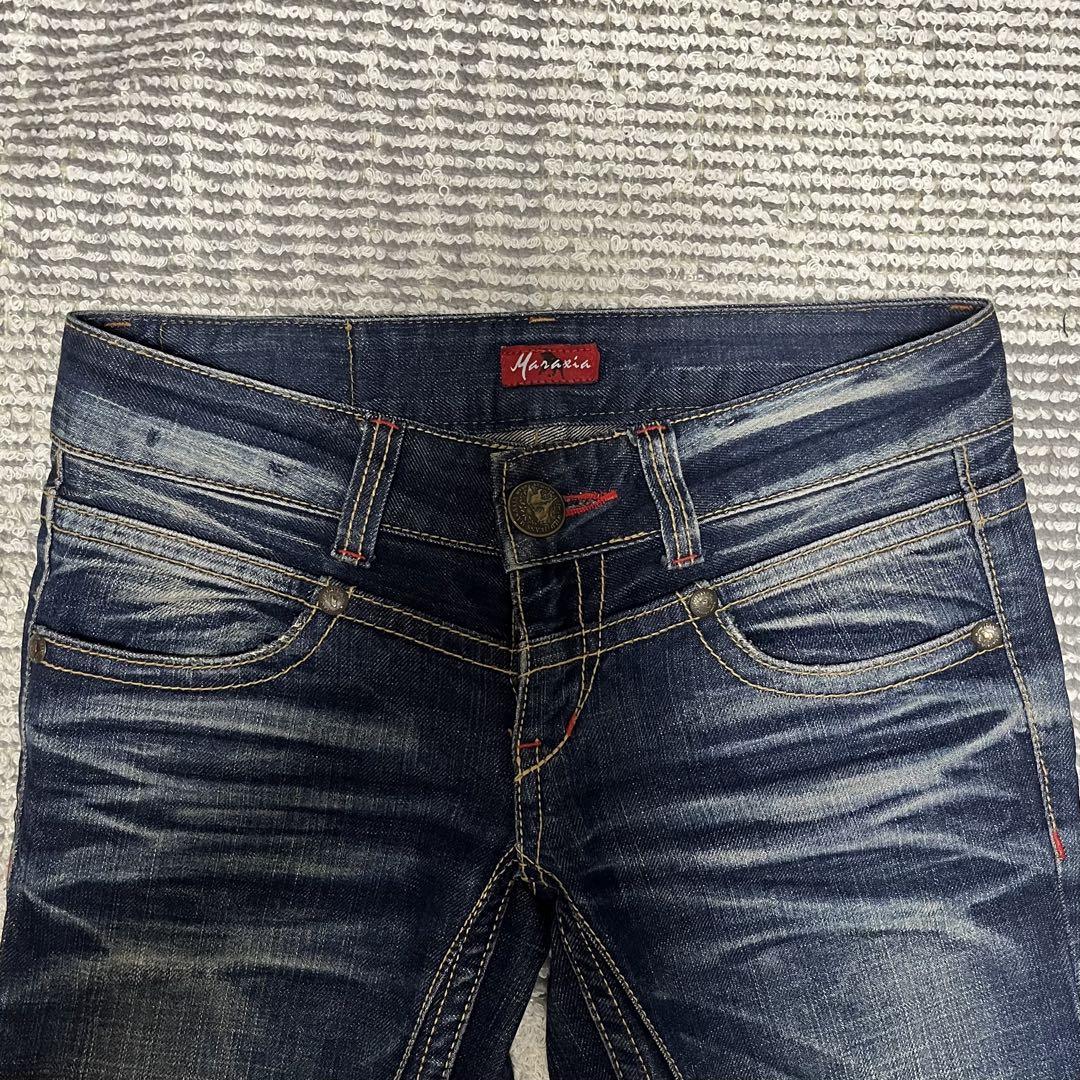 ✨ MARAXIA ブーツカット デニムパンツ Y2K 26 ✨