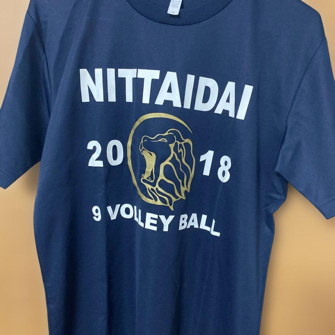NITTAIDAI バレーボール Tシャツ 2018 ネイビー