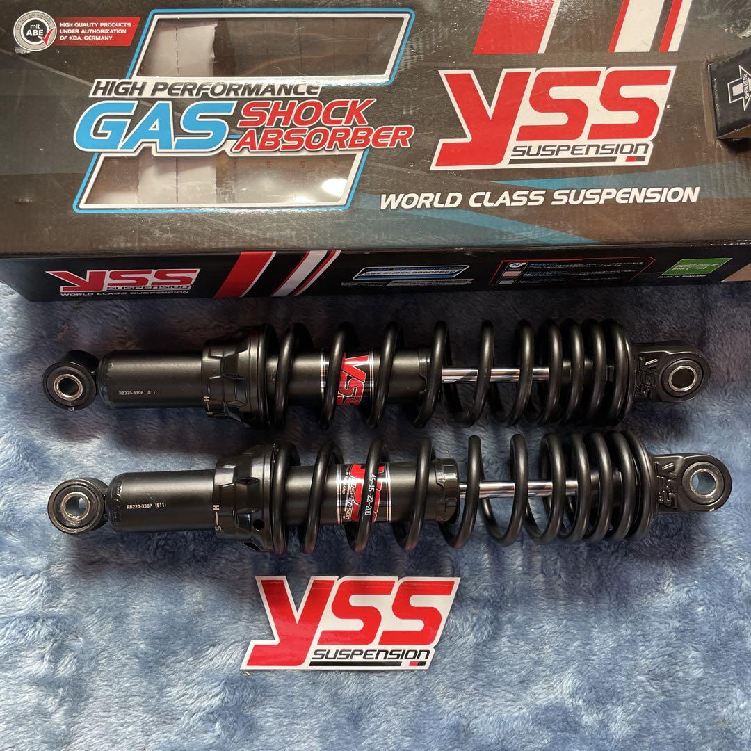 【500円引きクーポン】 YSS DTGガスハイブリッド(330mm ブラック)中古 500kmほど使 パーツ