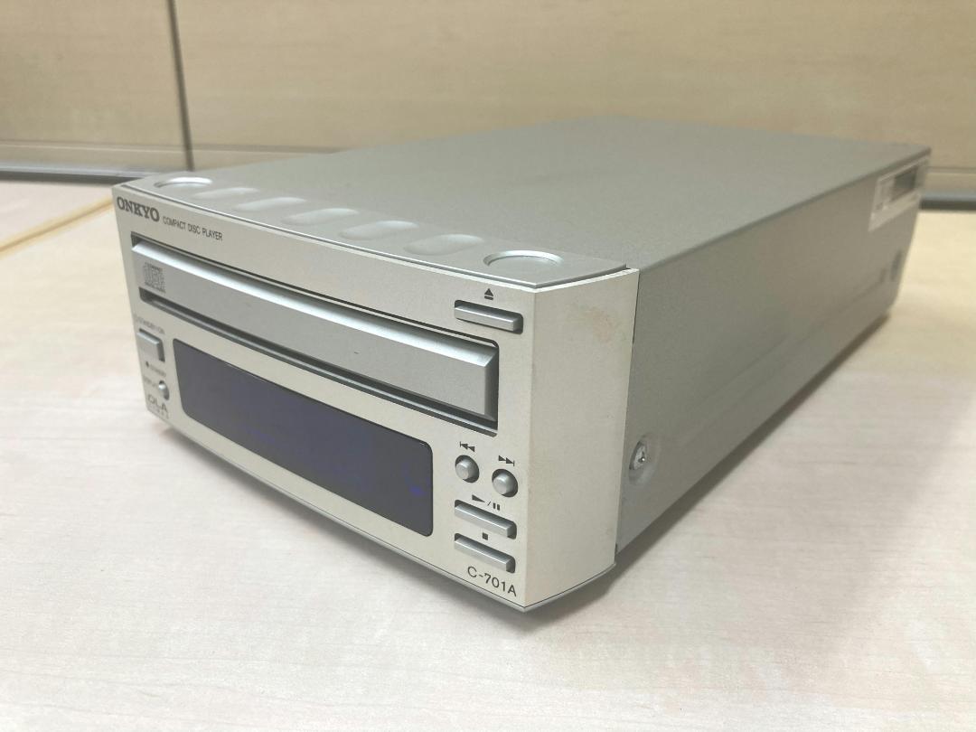 【動作品、ベルト新品】 ONKYO C-701A/コンパクトディスクプレーヤー ☆整備済み☆ONKYO C-701A ベルト交換済み 動作良好 美品⑦