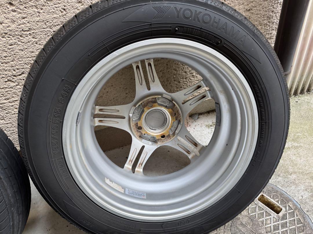 ②15インチPOTENZAホイールとブルーアースGTの2本セット