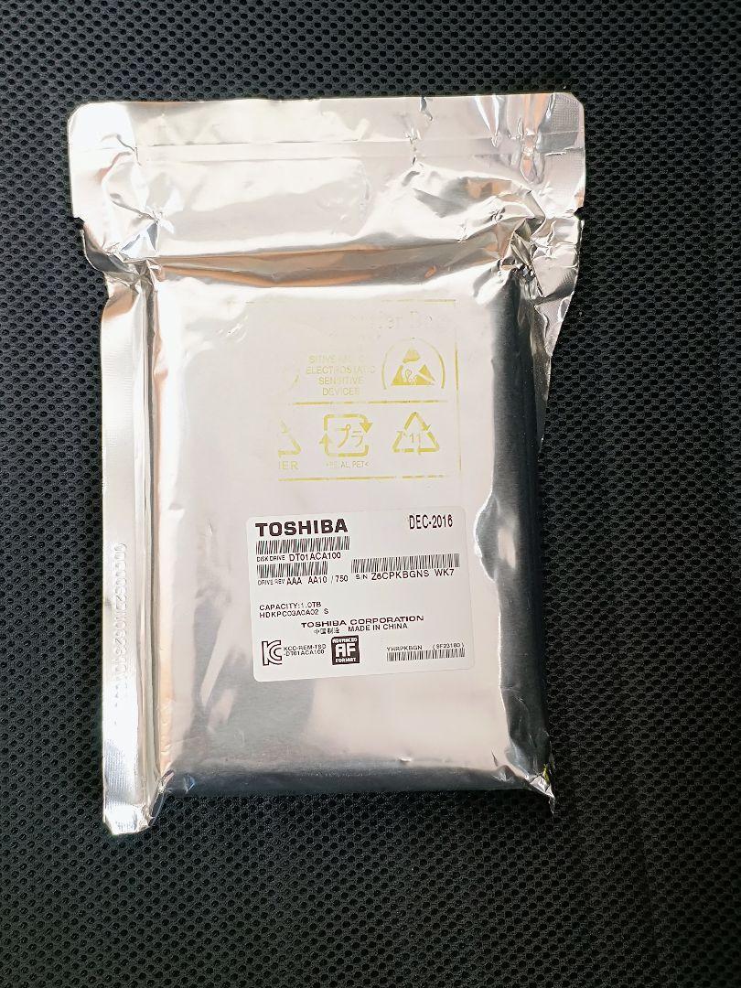 TOSHIBA HDD 1TB 未開封 DEC 2016製造