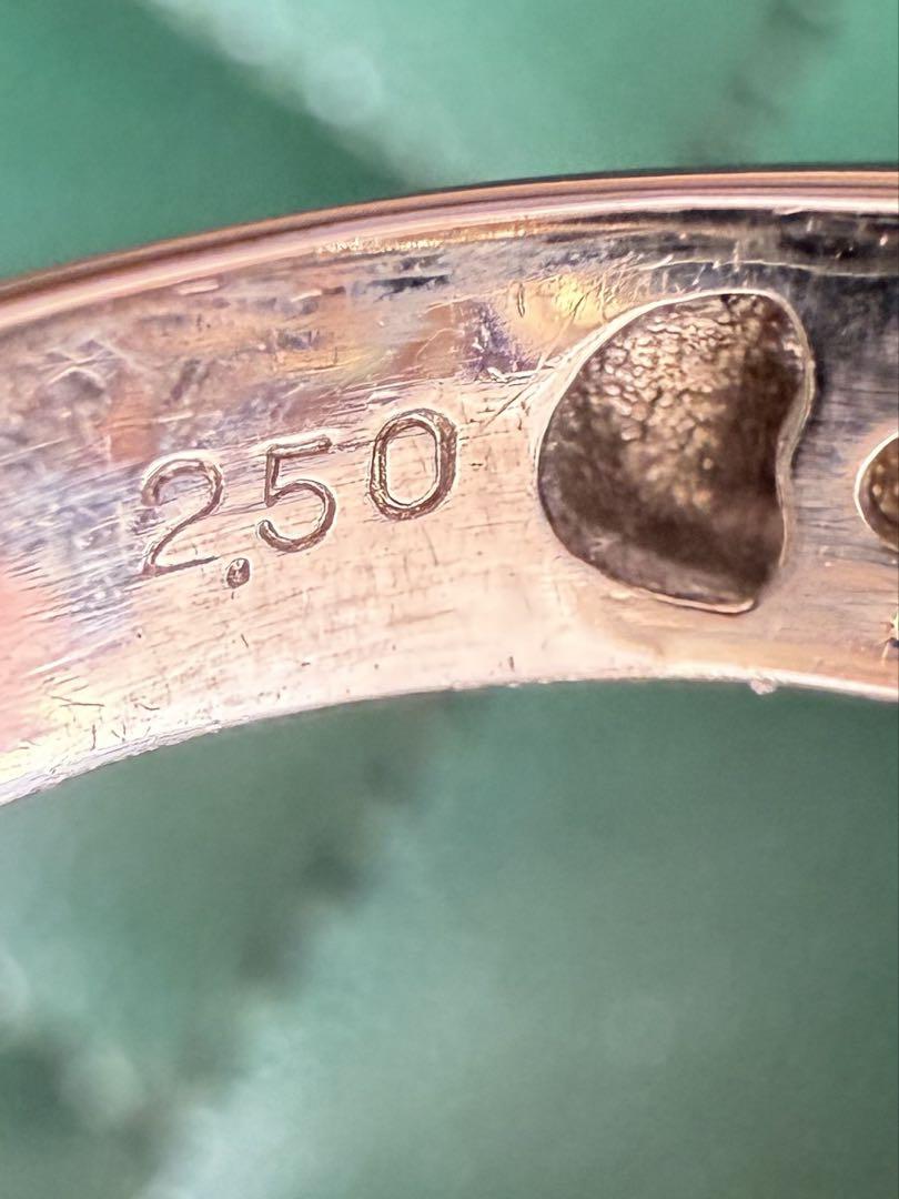美品　k14 計2.5ct ダイヤリング
