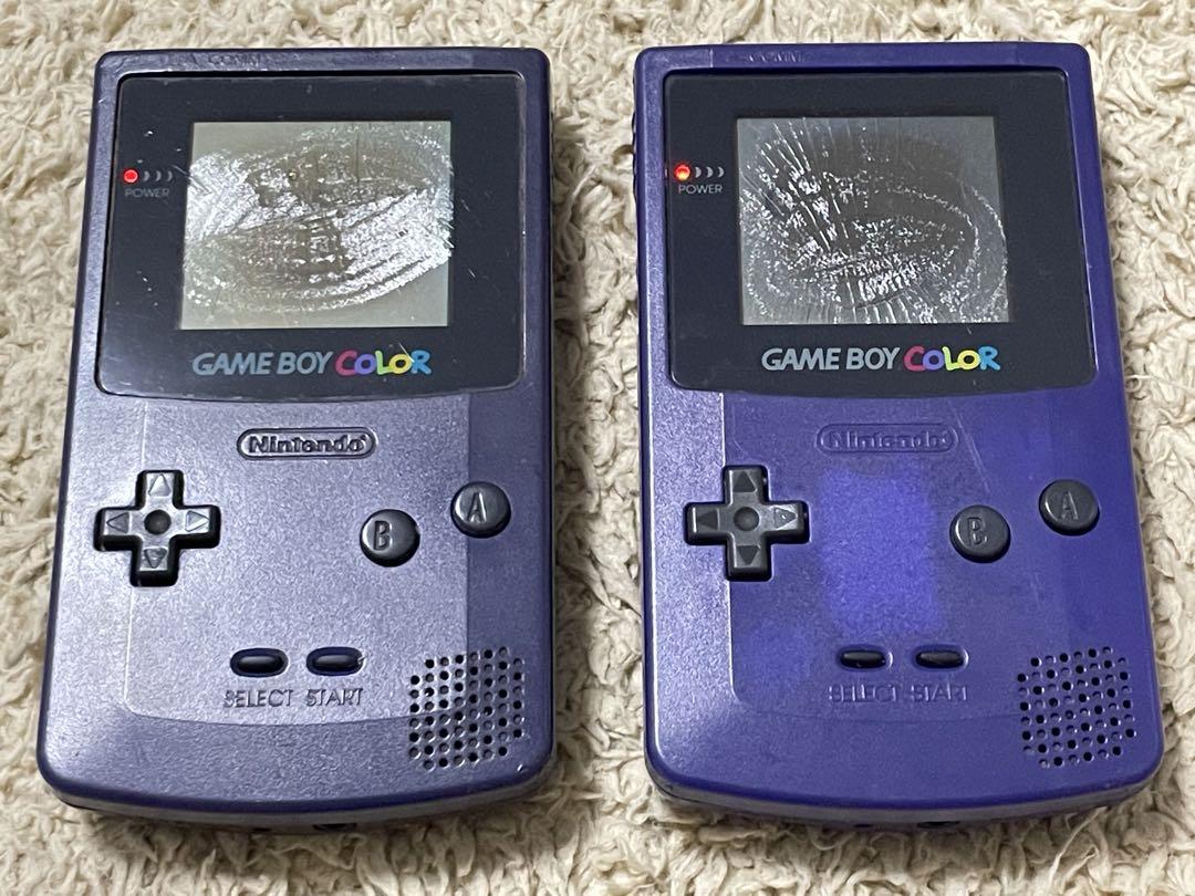 【ジャンク品】ゲームボーイカラー　パープル　２台　CGB-001
