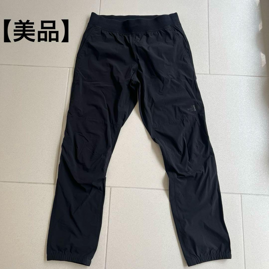 【美品】THE NORTH FACE 黒パンツ 裾ゴム入り