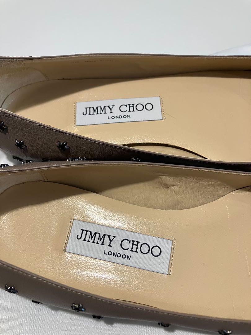JIMMY CHOO スタッズフラットシューズ36
