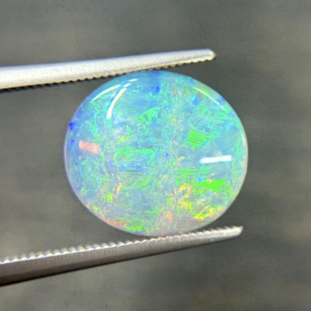 天然オパール ルース 裸石 1.872ct ホワイトオパール 遊色