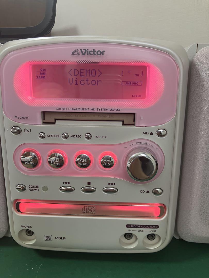 Victor CD/MDコンポ UX-QX1 ピンク 2008年製 - メルカリ