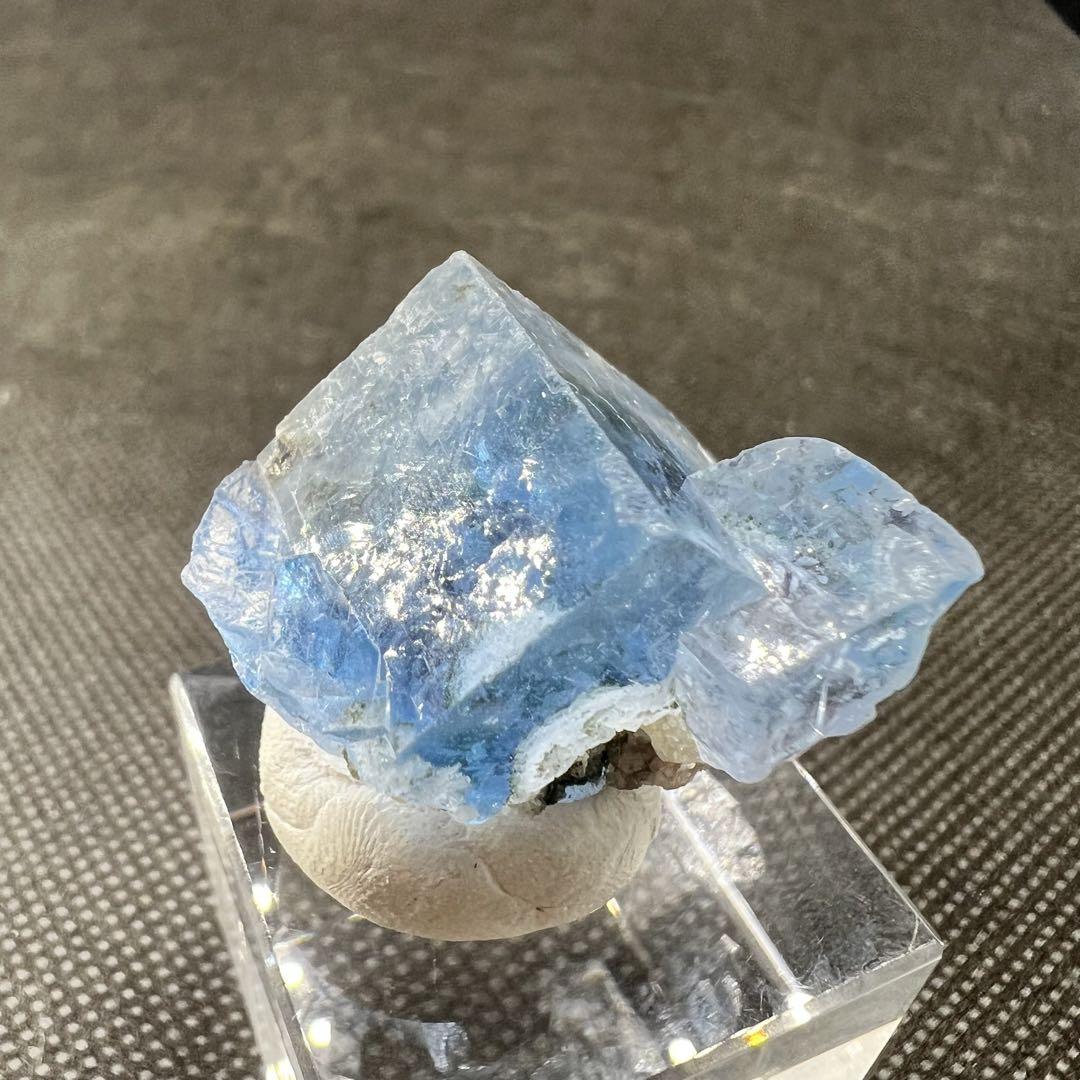 ヤオガンシャン 「勿忘草色」「露草色」フローライト⭐︎ 美術品