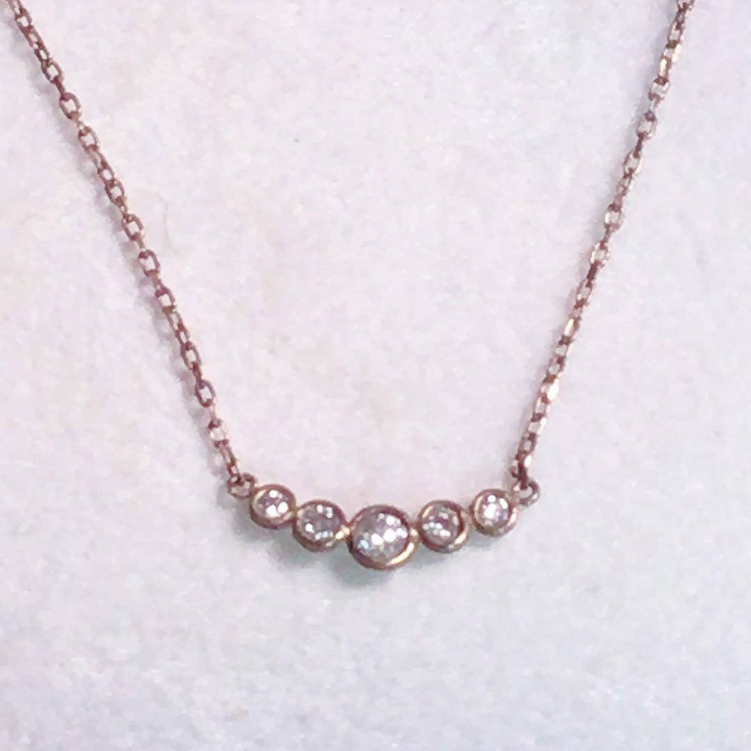 ピンクの猫cocoshink K10金ネックレス