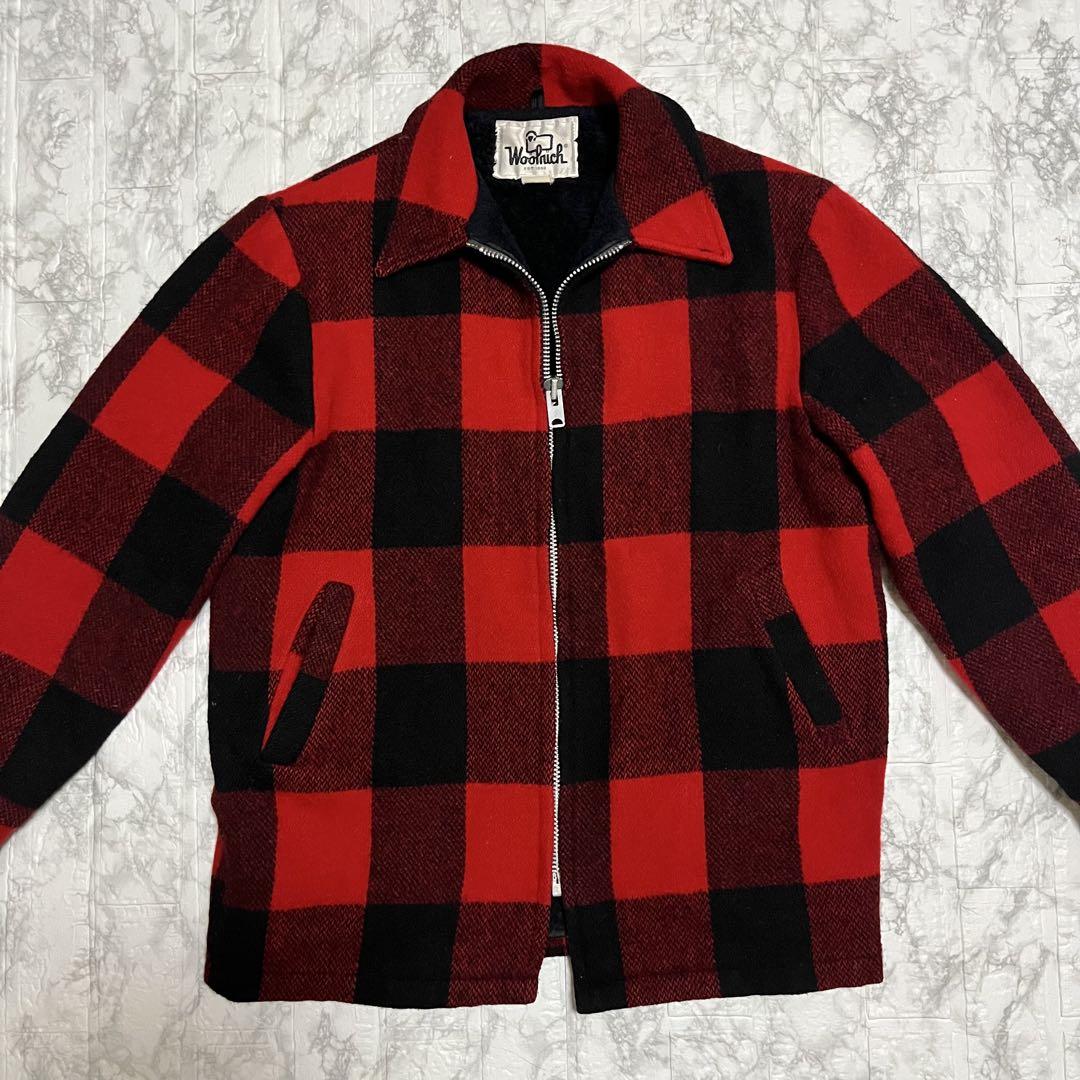 ウールリッチ　woolrich 70s バッファローチェック　ブロックチェック