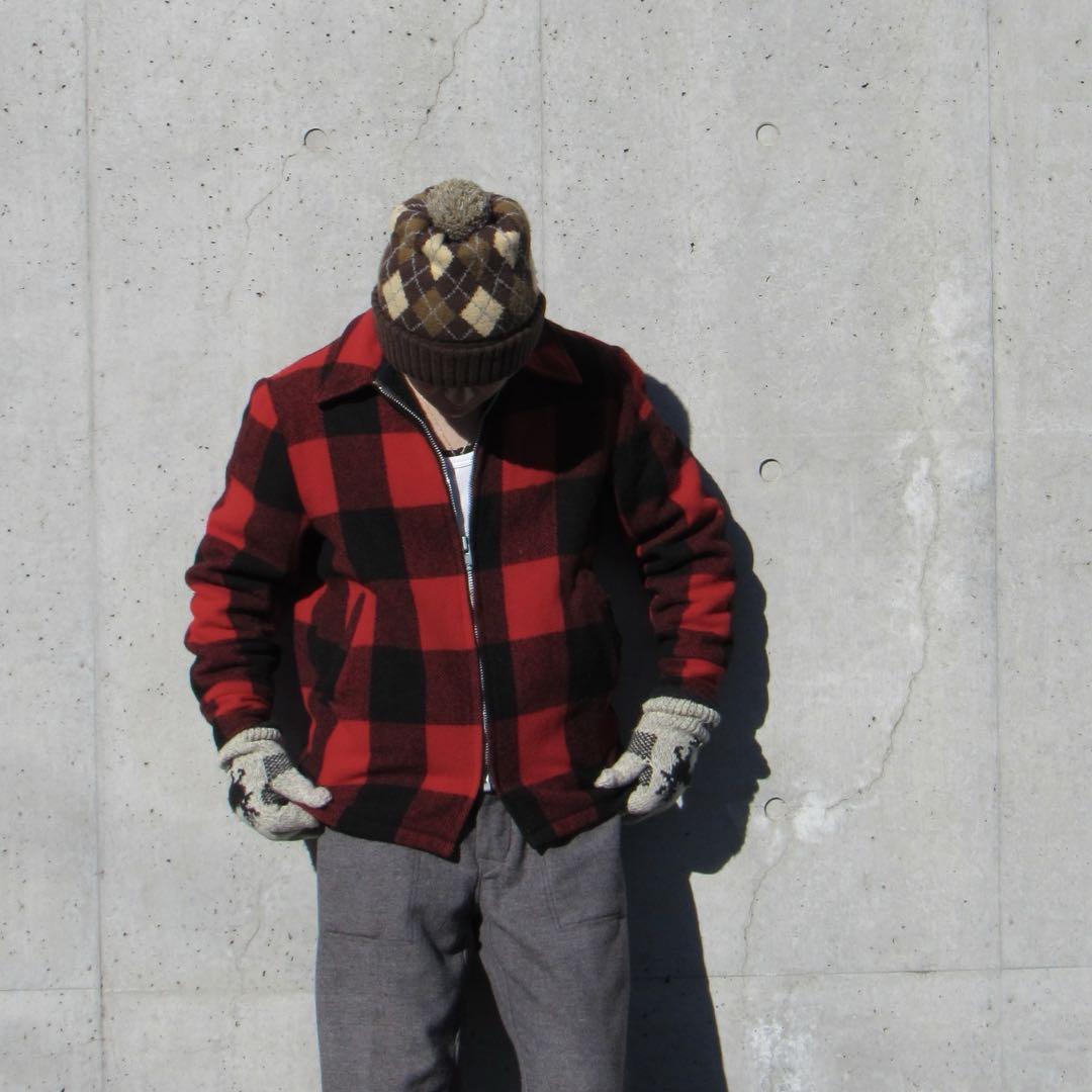 ウールリッチ　woolrich 70s バッファローチェック　ブロックチェック