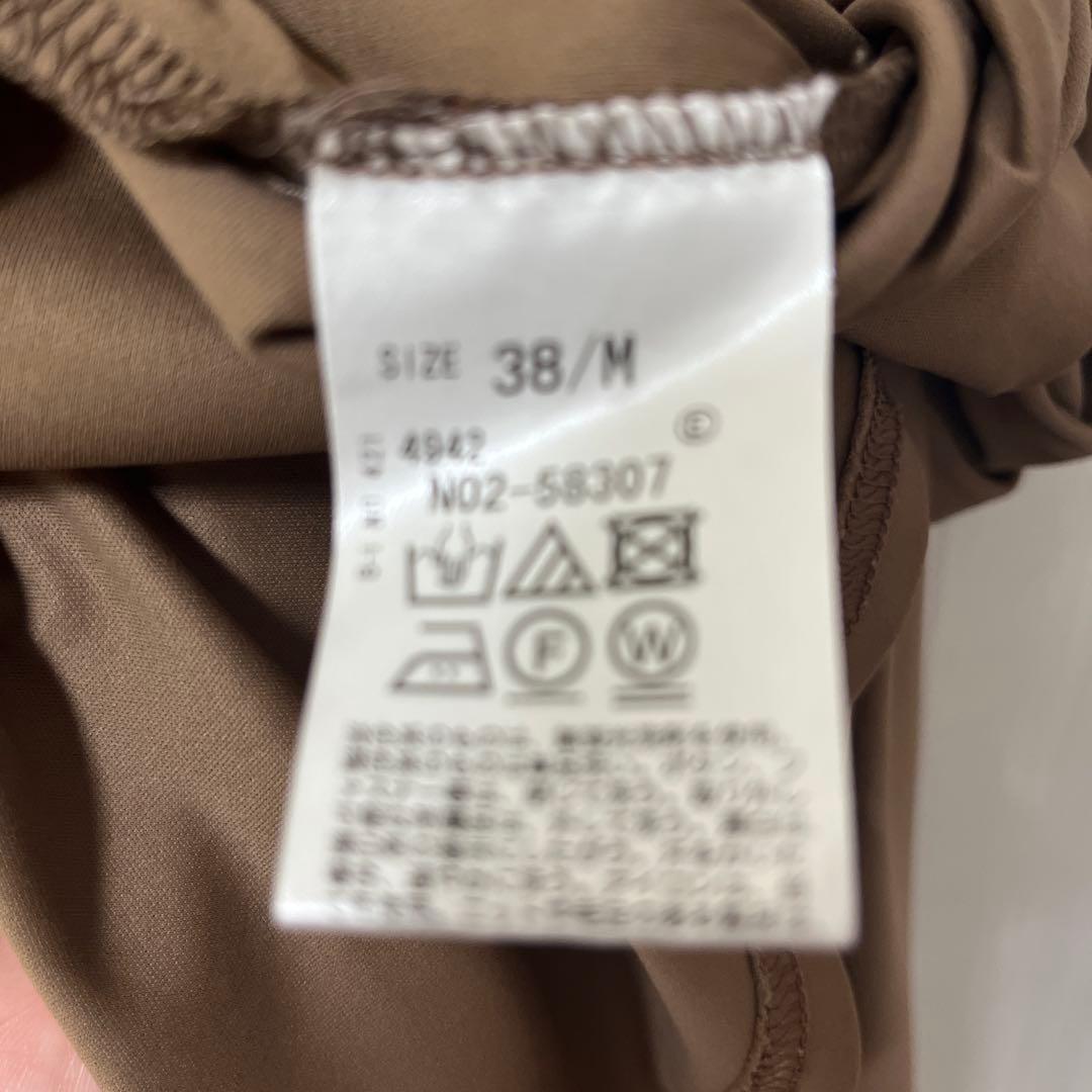 ボテードオペーク　ブラウン 長袖 レースワンピース