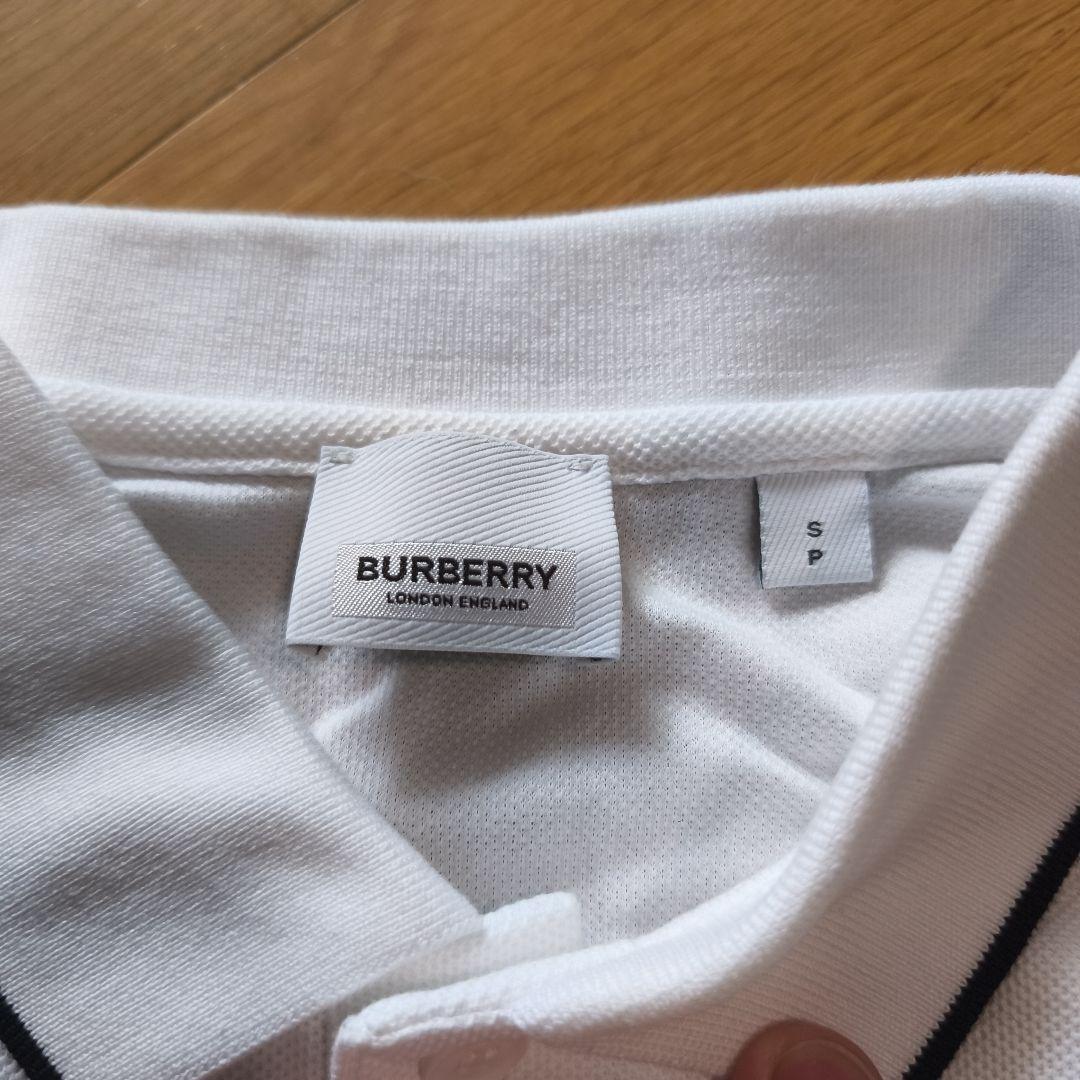 BURBERRY ポロシャツ ホワイト S