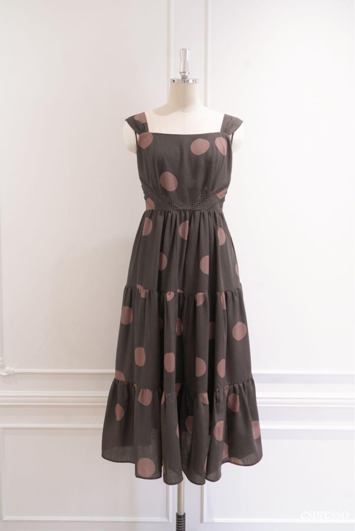 Herlipto Polka Dot Open Back Dress