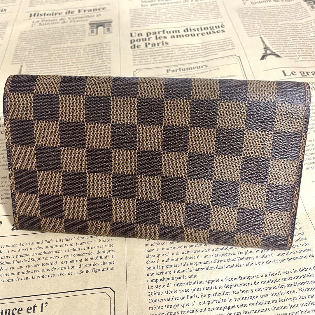 ルイヴィトン ダミエ ポシェット ポルトモネ クレディ 長財布 N61724