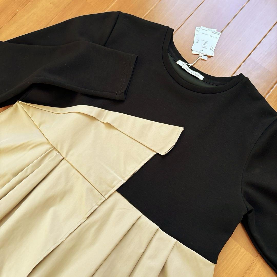 新品タグ付き！LADY LUCK LUCA☆アシンメトリーバイカラーカットソー