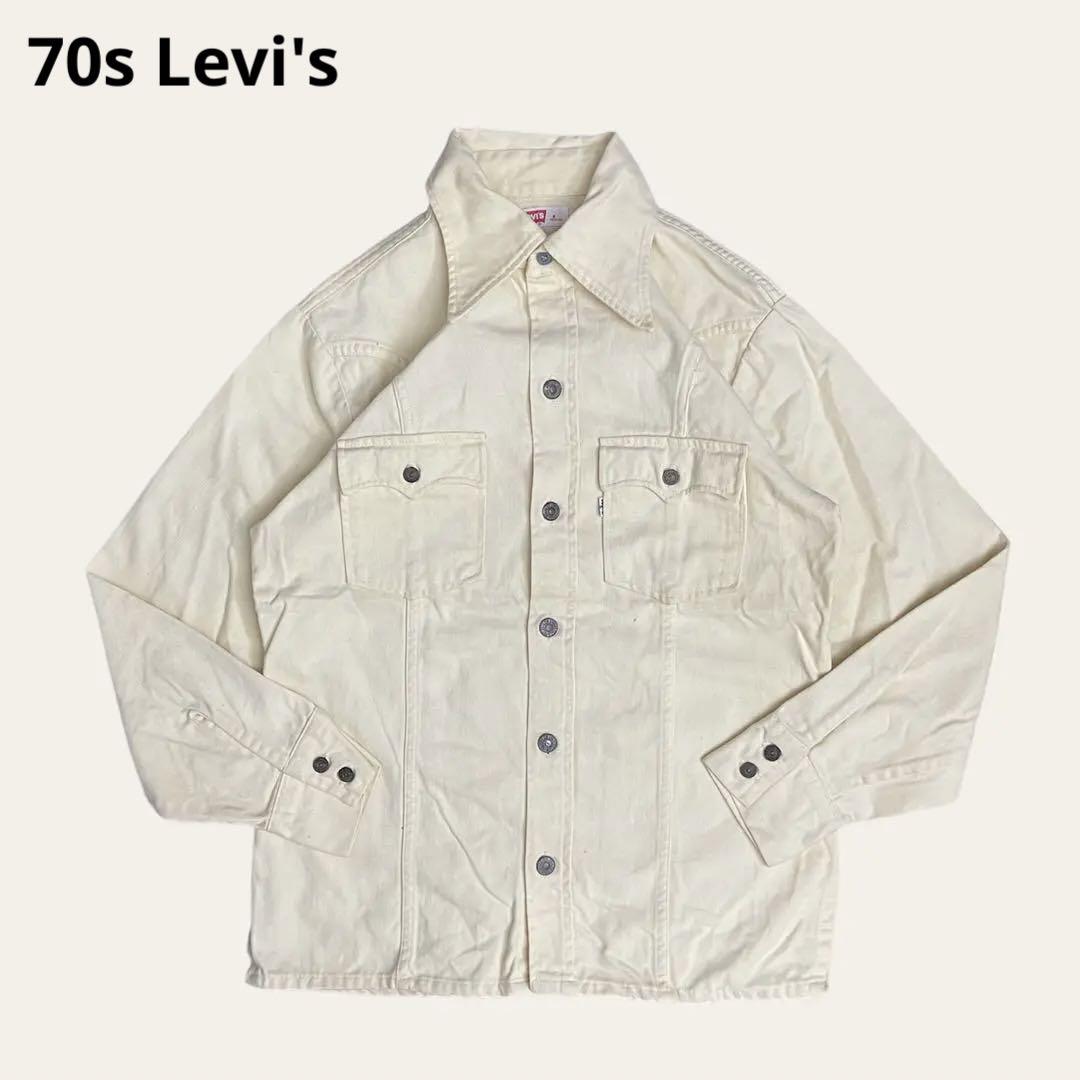 Mサイズ Levi's 70s モールスキン ジャケット イエロー