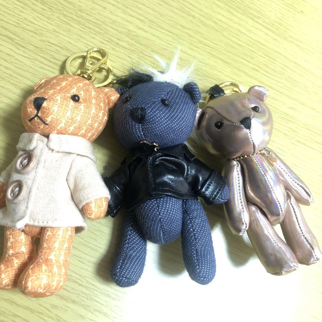 the GazettE 麗 ベアキーホルダー3点セット
