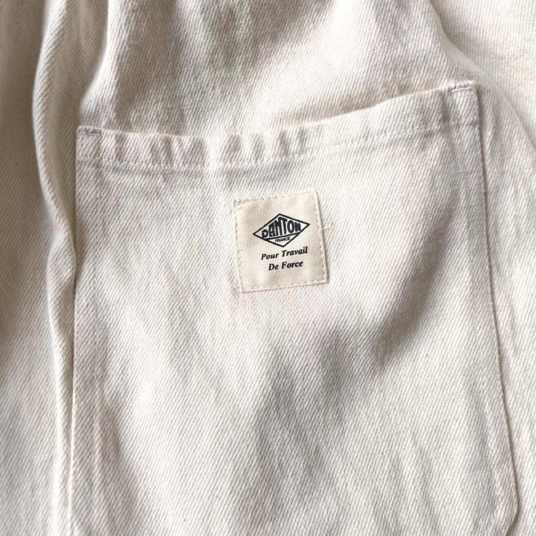 ダントン Danton ベージュ ワイドパンツ ゴムウエスト