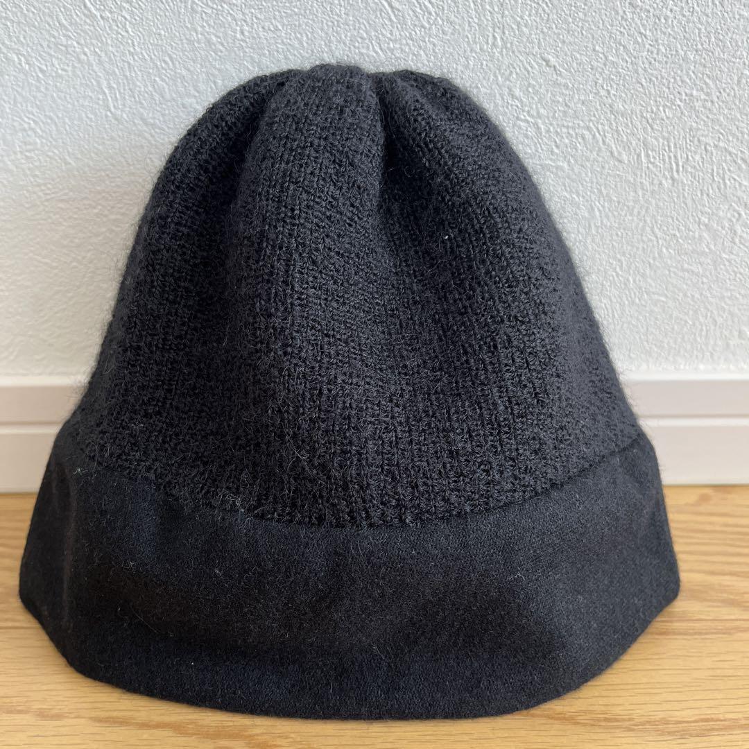 値下！【美品】KIJIMA TAKAYUKI ニット帽 ブラック