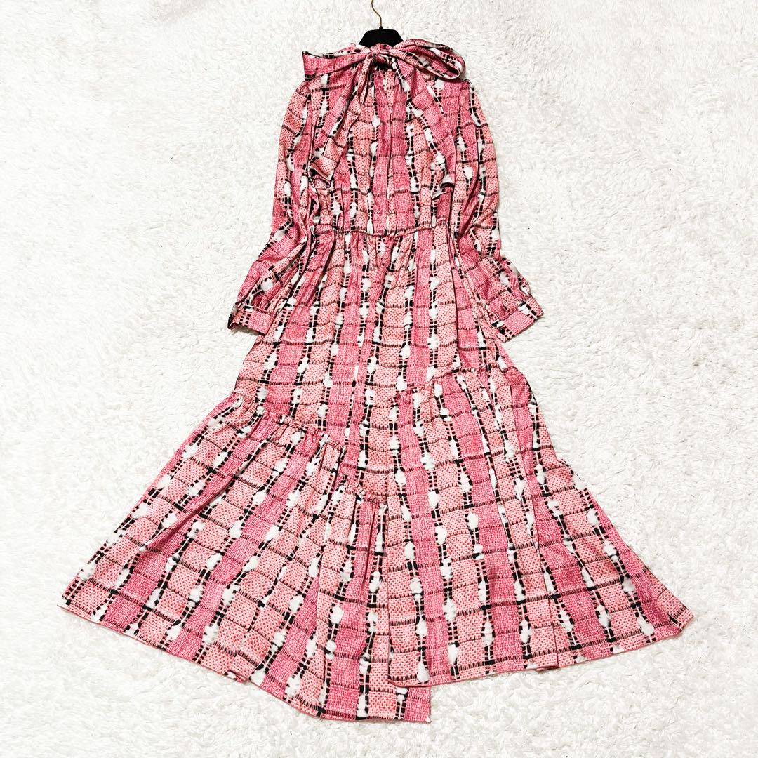 基*)様 美品♡23年♡コルコバード ボウタイロングワンピース