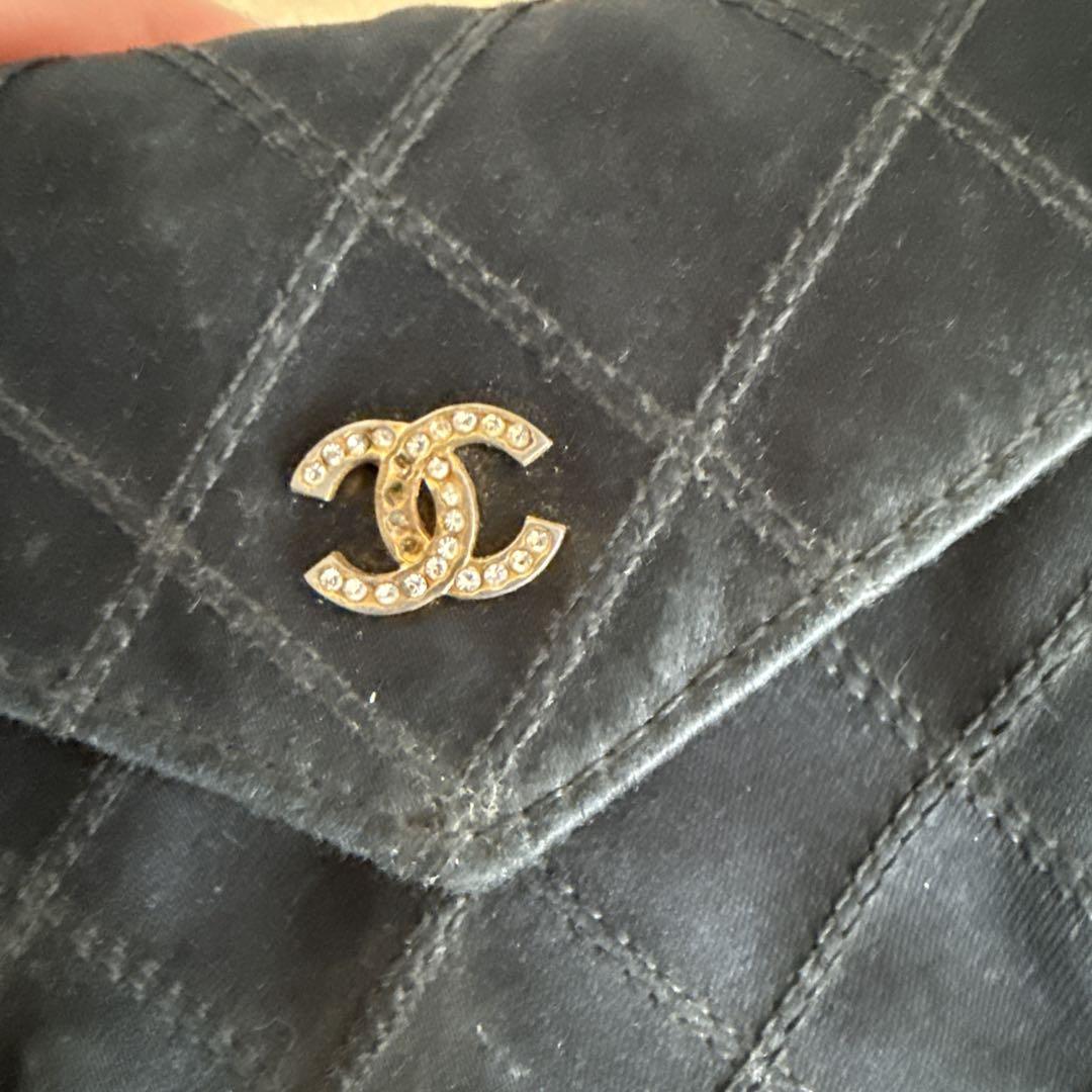 CHANEL キルティング 財布 黒　正規品