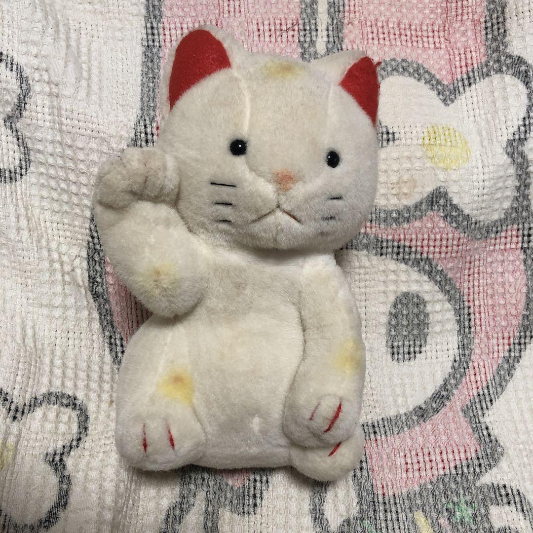 吉徳　招き猫　ぬいぐるみ　中古品