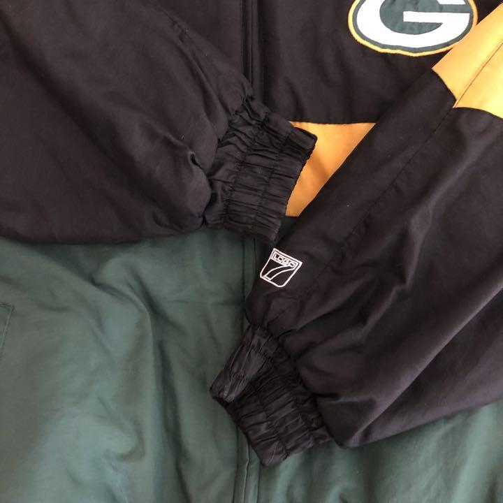NFL グリーンベイ・パッカーズ 刺繍ロゴ ナイロンジャケット - メルカリ