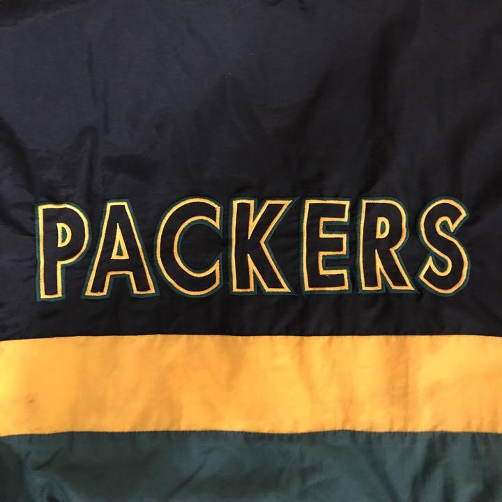 NFL グリーンベイ・パッカーズ 刺繍ロゴ ナイロンジャケット - メルカリ