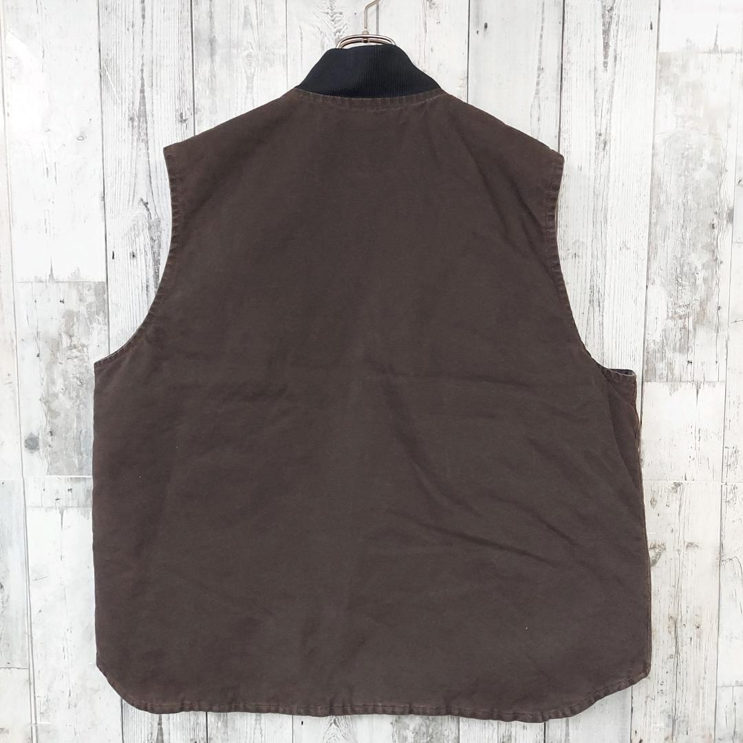Carhartt】メキシコ製 企業物 革タグ カーハート ダックベスト