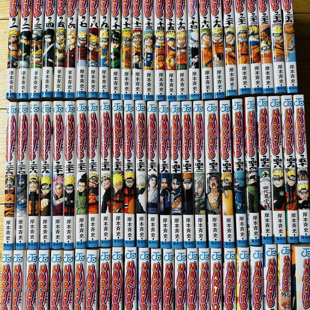 089 ナルト 72巻 全巻セット 関連本2冊付き 美品 初版多数