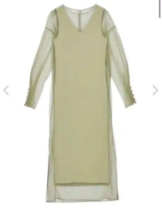 Amerivintage TULLE DOCKING DRESS 53JND-m19740155526 得価大人気