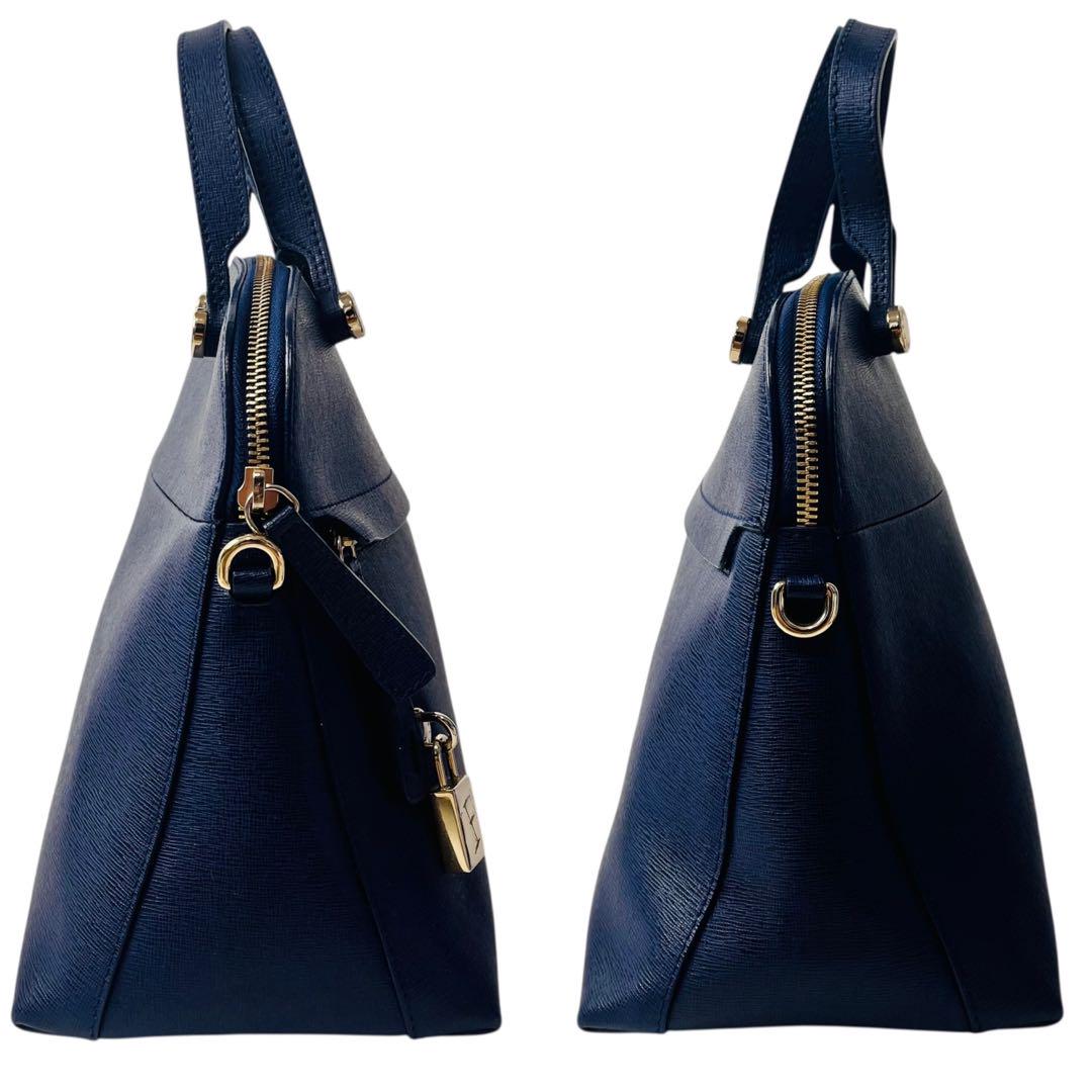 美品✨FURLA フルラ パイパー 2way ショルダーバッグ 南京錠