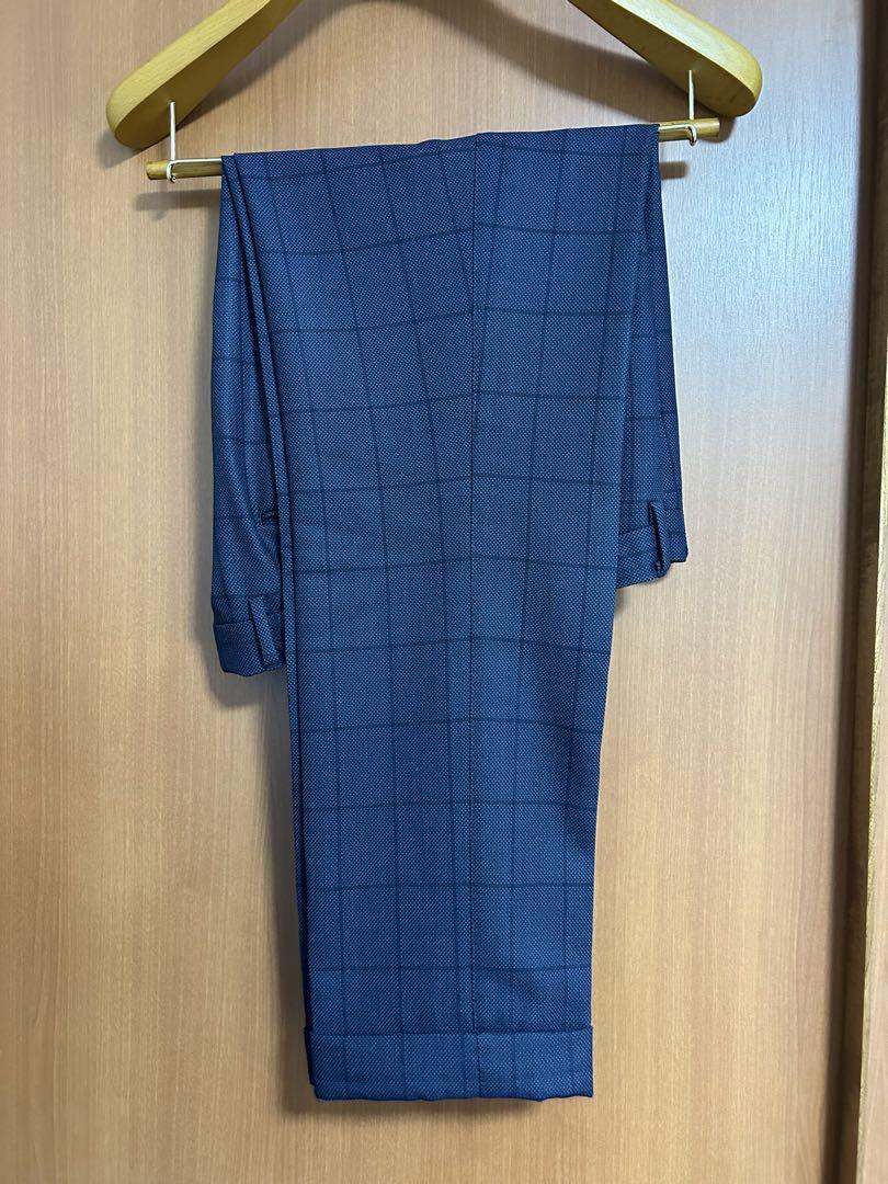 Brilla ネイビー チェック ビジネススーツ