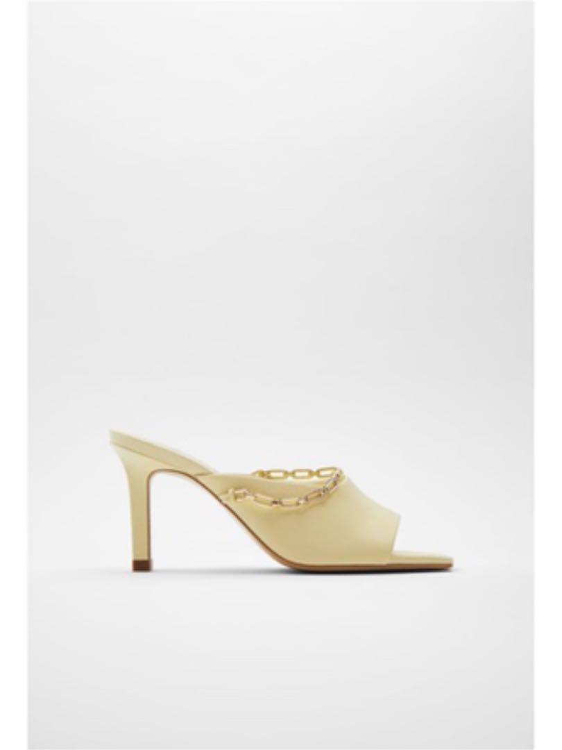 【ZARA】レザーハイヒールミュール  1304/610/305 ZARA】レザーハイヒールミュール 1304/610/305 (ZARA/サンダル