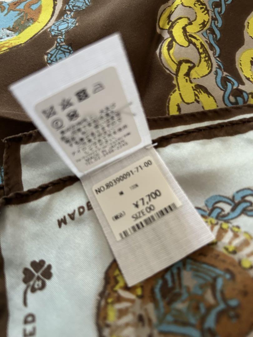 【45R】★美品未使用★シルクのハバナ バンダナ