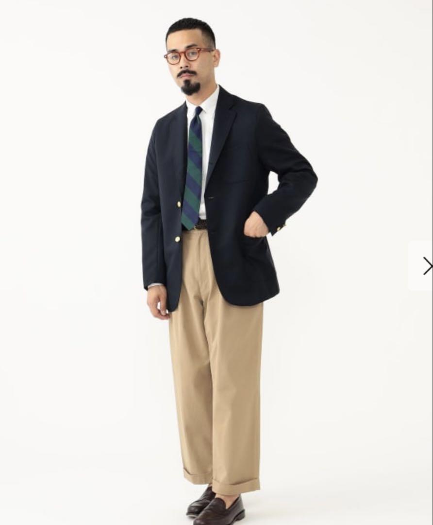 BEAMS プラス　ネイビー ブレザー 上着
