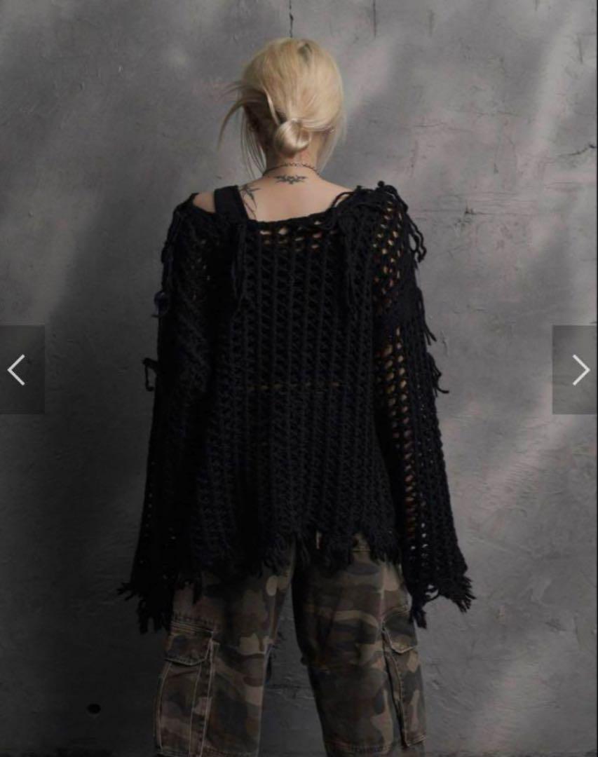 Rosen Kreuz】crochet loose knit | OUR BRAND,Rosen Kreuz