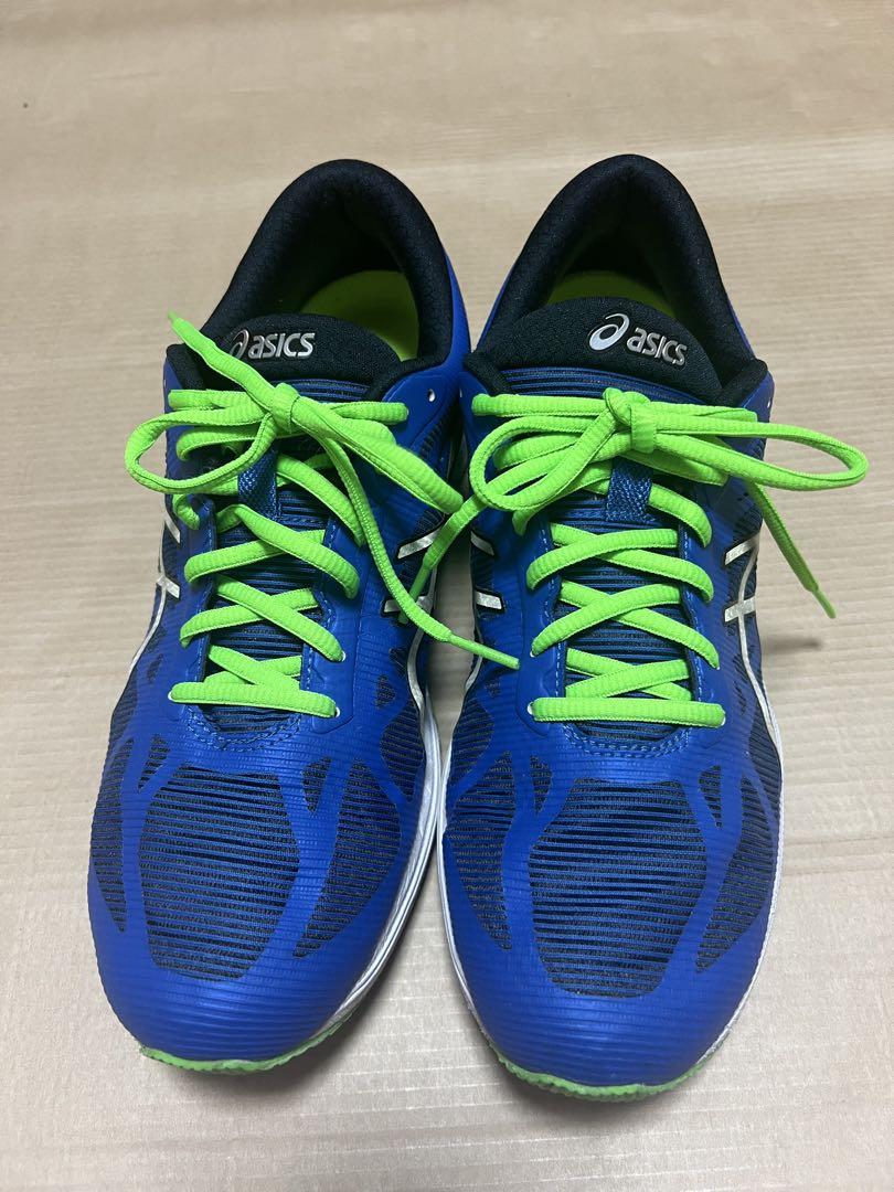 asics 20周年モデル ランニングシューズ 青/緑　27.5センチ