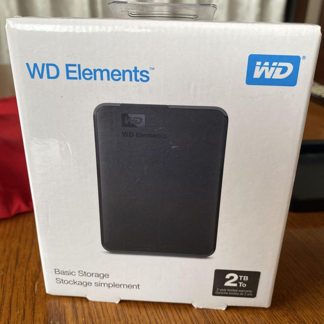 新品未使用　WD Elements 2TB 外付けHDD
