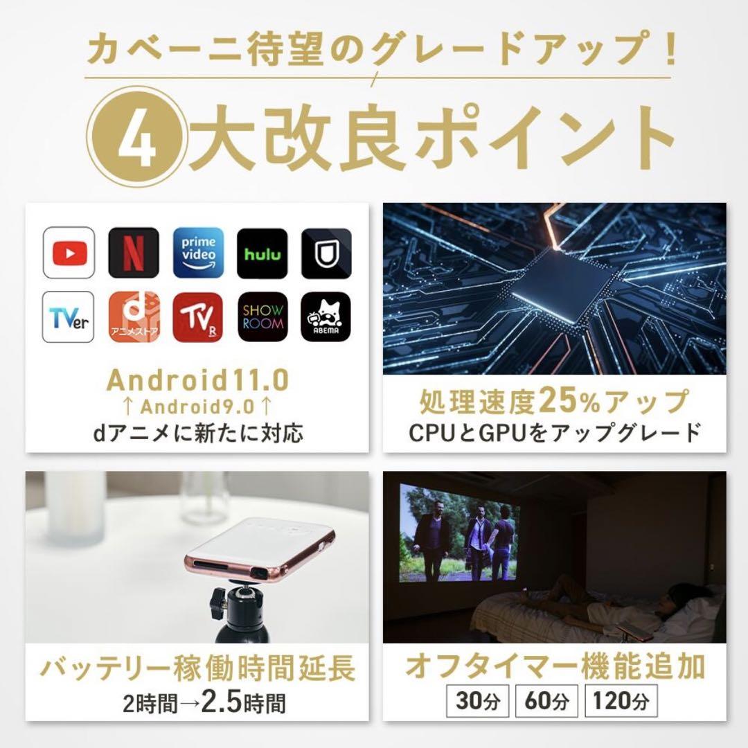 UENO-mono (ウエノモノ) スマホ型プロジェクター KABENI