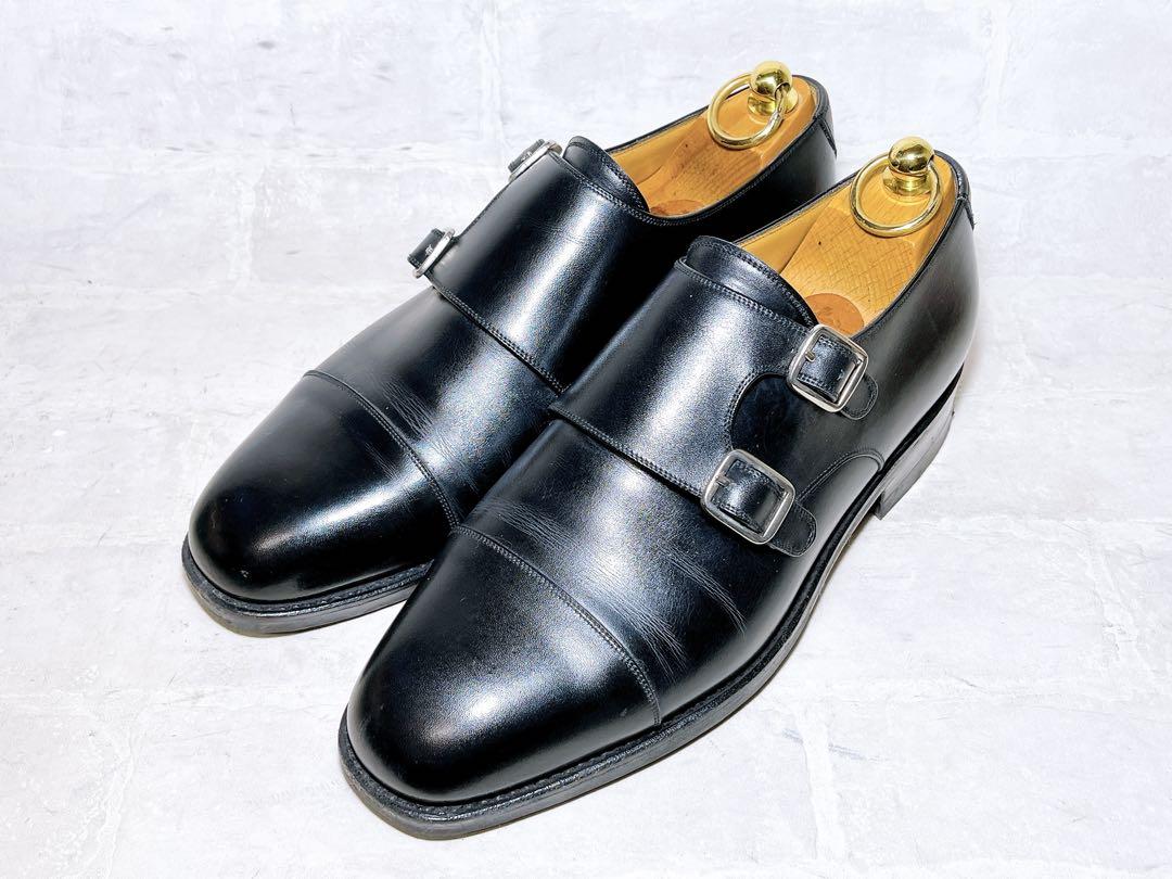 海外最新 スペイン製【美品】YANKO ダブルモンク ビジネスシューズ 本革 UK6 靴