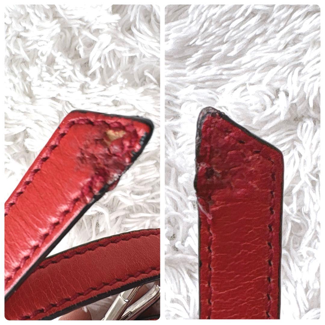 miu miu hand bag vitello shine red 2way miu miu hand bag vitello shine red 2way