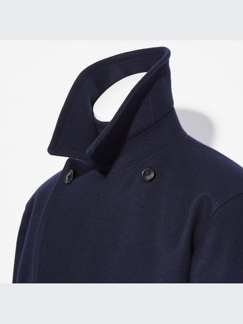 ウールブレンドオーバーサイズピーコート( UNIQLO＋J)