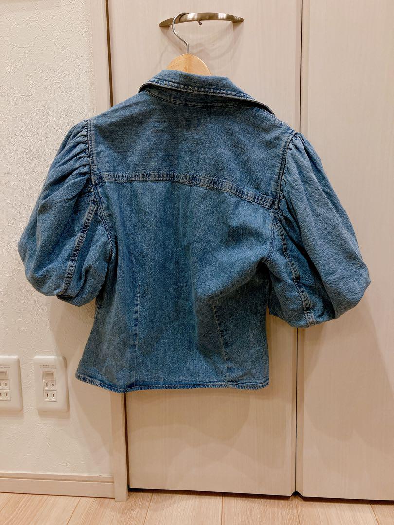 新品・未着用】Levi's パフスリーブ デニムジャケット M - メルカリ