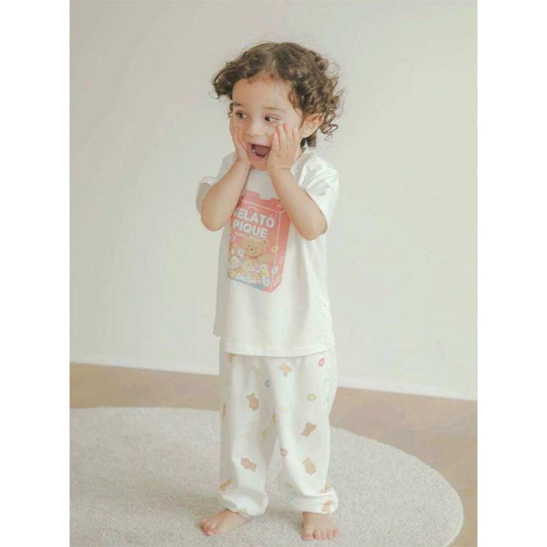 新品タグ付♡ ジェラートピケ シリアルベアワンポイントTシャツ