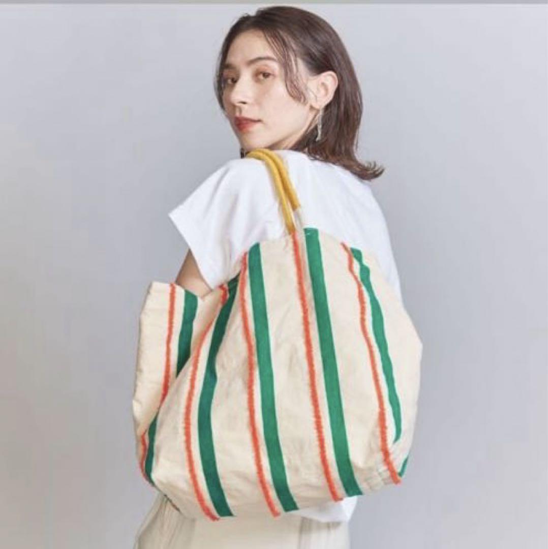 完売品☆ビューティー＆ユース【別注】〈beej〉ストライプ刺繍