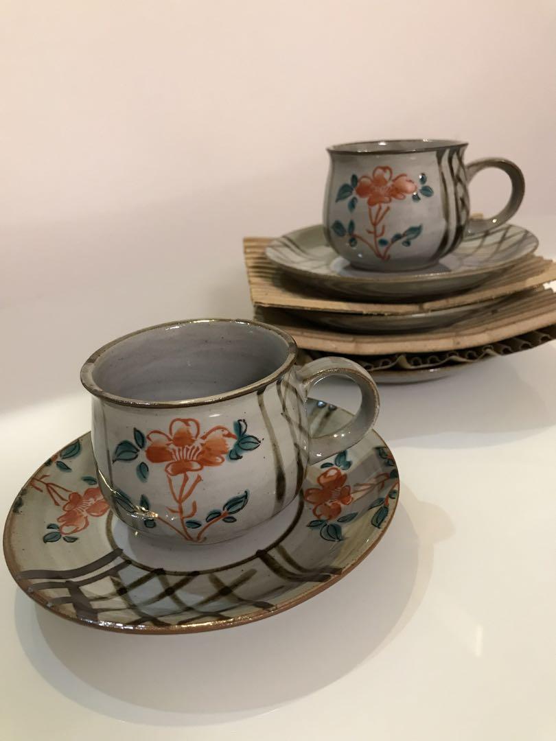 未使用】九谷焼 コーヒーカップ＆ソーサー5客セット - メルカリ