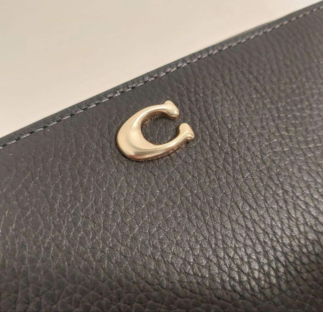 コーチ アコーディオン ジップウォレット 長財布 レザー